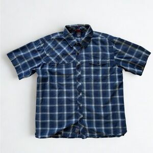 Outdoor Research Blue Plaid Shirt Large